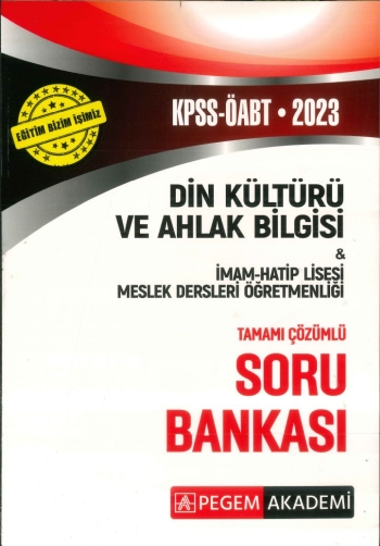 DİN KÜLTÜRÜ VE AHLAK BİLGİSİ TAMAMI ÇÖZÜMLÜ SORU BANKASI Fotokopi GO - Tüm Sınavlarda Daha İleriye