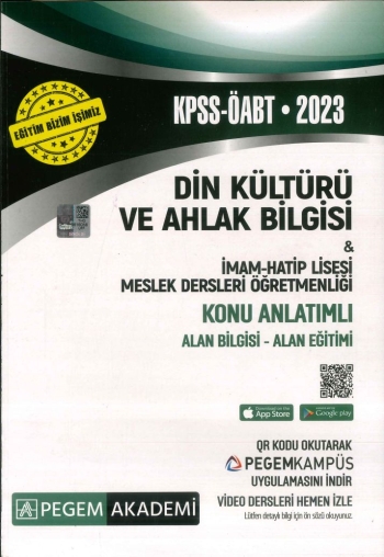 DİN KÜLTÜRÜ VE AHLAK BİLGİSİ KONU ANLATIMLI ALAN BİLGİSİ - ALAN EĞİTİMİ Fotokopi GO - Tüm Sınavlarda Daha İleriye