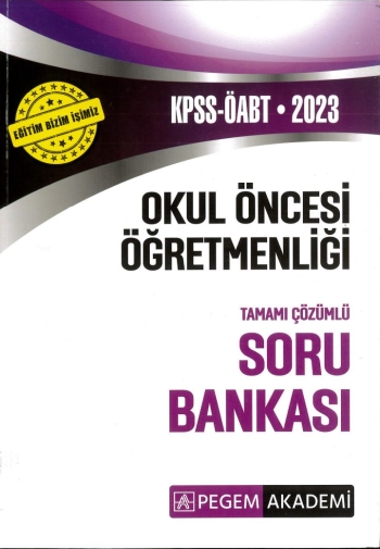 OKUL ÖNCESİ ÖĞRETMENLİĞİ TAMAMI ÇÖZÜMLÜ SORU BANKASI Fotokopi GO - Tüm Sınavlarda Daha İleriye