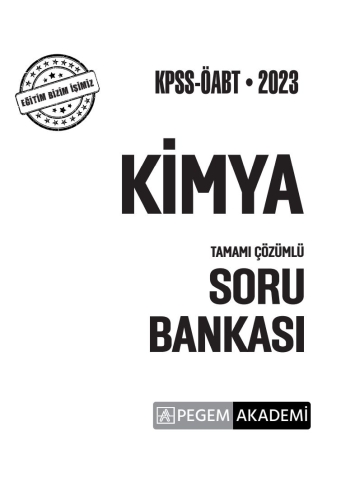 KİMYA TAMAMI ÇÖZÜMLÜ SORU BANKASI Fotokopi GO - Tüm Sınavlarda Daha İleriye