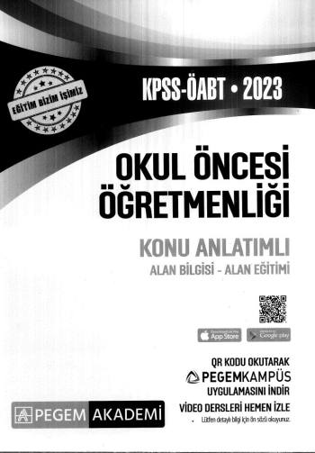 OKUL ÖNCESİ ÖĞRETMENLİĞİ KONU ANLATIMLI ALAN BİLGİSİ * ALAN EİTİMİ Fotokopi GO - Tüm Sınavlarda Daha İleriye