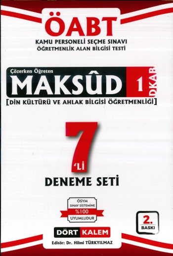 MAKSUD 1 DİKAB 7'Lİ DENEME SETİ Fotokopi GO - Tüm Sınavlarda Daha İleriye
