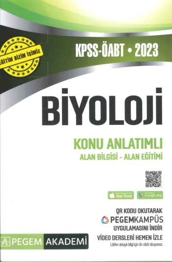 BİYOLOJİ KONU ANLATIMLI ALAN BİLGİSİ-ALAN EĞİTİMİ Fotokopi GO - Tüm Sınavlarda Daha İleriye