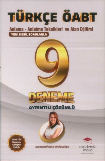 ANLAMA-ANLATMA TEKNİKLERİ VE ALAN EĞİTİMİ 9 ÇÖZÜMLÜ DENEME Fotokopi GO - Tüm Sınavlarda Daha İleriye