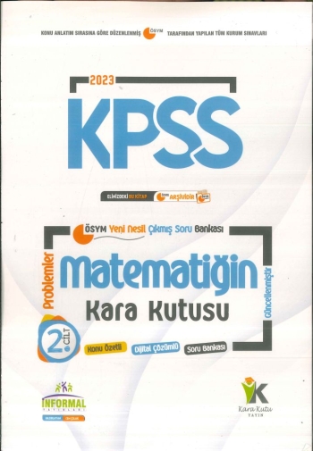 MATEMATİĞİN KARA KUTUSU (PROBLEMLER) CİLT 2 Fotokopi GO - Tüm Sınavlarda Daha İleriye