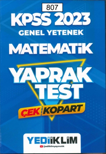 MATEMATİK ÇEK KOPART YAPRAK TEST Fotokopi GO - Tüm Sınavlarda Daha İleriye