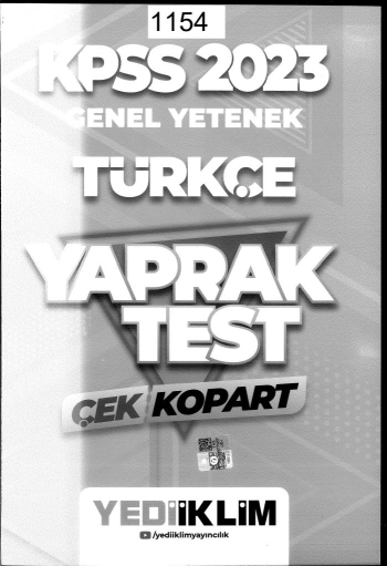 TÜRKÇE ÇEK KOPART YAPRAK TEST Fotokopi GO - Tüm Sınavlarda Daha İleriye