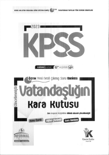 VATANDAŞLIĞIN KARA KUTUSU Fotokopi GO - Tüm Sınavlarda Daha İleriye