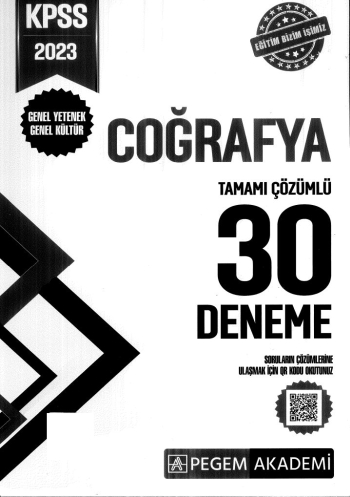 COĞRAFYA 30 DENEME TAMAMI ÇÖZÜMLÜ Fotokopi GO - Tüm Sınavlarda Daha İleriye