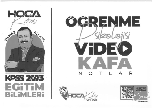 ÖĞRENME PSİKOLOJİSİ VİDEO KAFA NOTLAR Fotokopi GO - Tüm Sınavlarda Daha İleriye