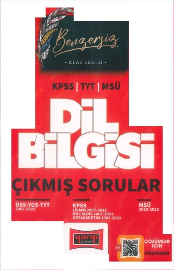 KLAS SERİSİ DİL BİLGİSİ ÇIKMIŞ SORULAR (KPSS-TYT-MSÜ) 2007-2022 Fotokopi GO - Tüm Sınavlarda Daha İleriye