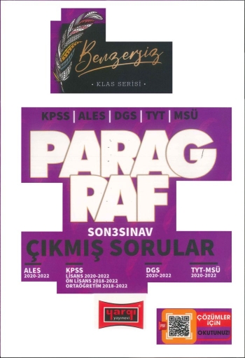 KLAS SERİSİ PARAGRAF ÇIKMIŞ SORULAR (ALES-DGS-KPSS-TYT-MSÜ) Fotokopi GO - Tüm Sınavlarda Daha İleriye