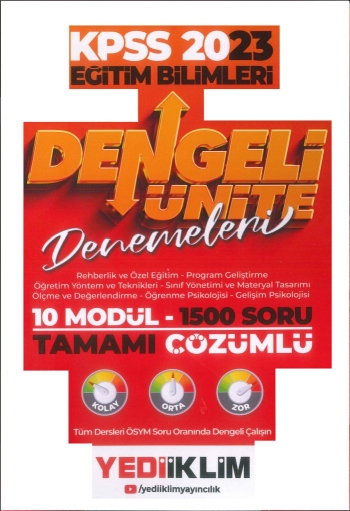 DENGELİ ÜNİTE DENEMELERİ 1500 SORU TAMAMI ÇÖZÜMLÜ SORU BANKASI (10 MODÜL) Fotokopi GO - Tüm Sınavlarda Daha İleriye
