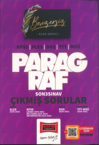 KLAS SERİSİ PARAGRAF ÇIKMIŞ SORULAR (ALES-KPSS-DGS-TYT-MSÜ) 2020-2022 Fotokopi GO - Tüm Sınavlarda Daha İleriye