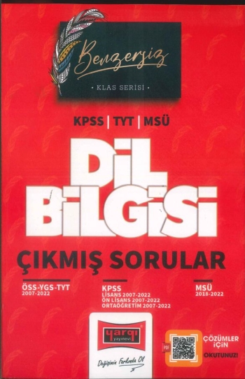 KLAS SERİSİ DİL BİLGİSİ ÇIKMIŞ SORULAR (ÖSS-YGS-TYT-KPSS-MSÜ) 2007-2022 Fotokopi GO - Tüm Sınavlarda Daha İleriye