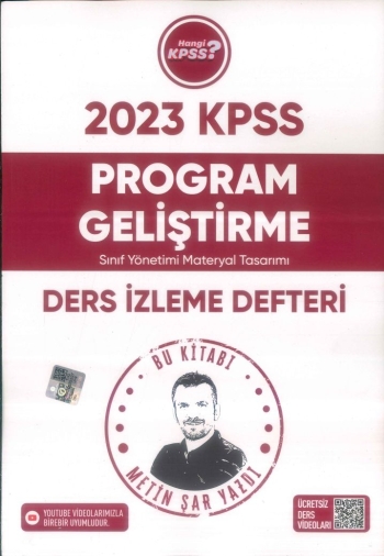 PROGRAM GELİŞTİRME DERS İZLEME DEFTERİ Fotokopi GO - Tüm Sınavlarda Daha İleriye