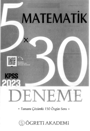 MATEMATİK 5*30 DENEME ÇÖZÜMLÜ Fotokopi GO - Tüm Sınavlarda Daha İleriye