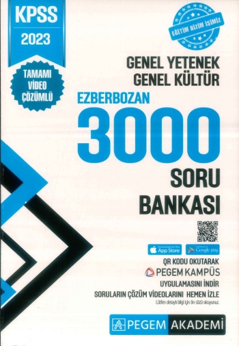 EZBERBOZAN 3000 SORU BANKASI Fotokopi GO - Tüm Sınavlarda Daha İleriye