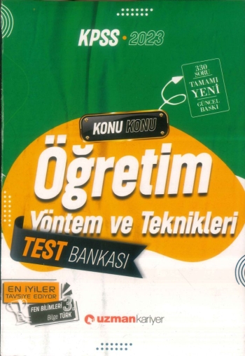 ÖĞRETİM YÖNTEM VE TEKNİKLERİ TEST BANKASI KONU KONU Fotokopi GO - Tüm Sınavlarda Daha İleriye
