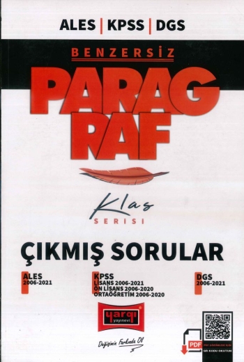 BENZERSİZ PARAGRAF KLAS SERİSİ ÇIKMIŞ SORULAR (2006-2021) Fotokopi GO - Tüm Sınavlarda Daha İleriye