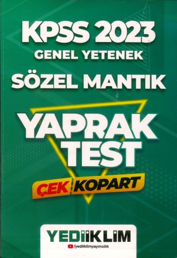 SÖZEL MANTIK ÇEK KOPART YAPRAK TEST Fotokopi GO - Tüm Sınavlarda Daha İleriye