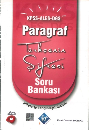 PARAGRAF TÜRKÇENİN ŞİFRESİ SORU BANKASI Fotokopi GO - Tüm Sınavlarda Daha İleriye