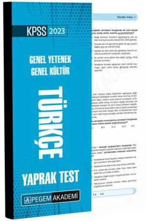 Türkçe Yaprak Test Fotokopi GO - Tüm Sınavlarda Daha İleriye