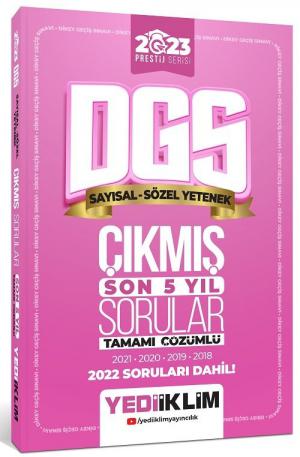 DGS Tamamı Çözümlü Son 5 Yıl Çıkmış Sorular Prestij Serisi (2018-2022) Fotokopi GO - Tüm Sınavlarda Daha İleriye