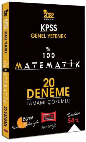%100 MATEMATİK 20 ÇÖZÜMLÜ DENEME Fotokopi GO - Tüm Sınavlarda Daha İleriye