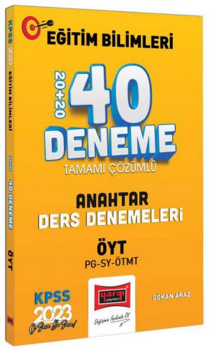ÖYT ve P.Geliştirme - Sınıf Yön - M.Geliştirme Anahtar Ders Tamamı Çözümlü 40 Deneme Fotokopi GO - Tüm Sınavlarda Daha İleriye