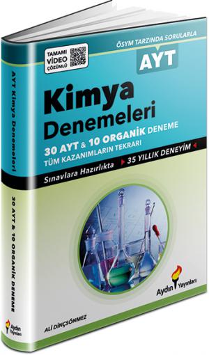AYT Kimya 30 Organik Kimya 10 Deneme Video Çözümlü Fotokopi GO - Tüm Sınavlarda Daha İleriye