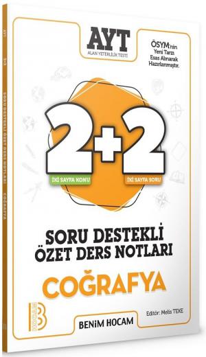 AYT Coğrafya 2+2 Soru Destekli Özet Ders Notları Fotokopi GO - Tüm Sınavlarda Daha İleriye