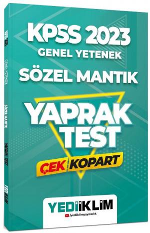 Genel Yetenek Sözel Mantık Çek Kopart Yaprak Test Fotokopi GO - Tüm Sınavlarda Daha İleriye