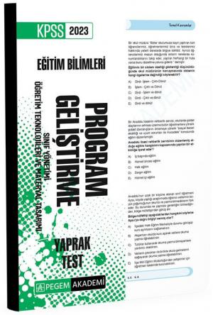 Program Geliştirme Yaprak Test Fotokopi GO - Tüm Sınavlarda Daha İleriye
