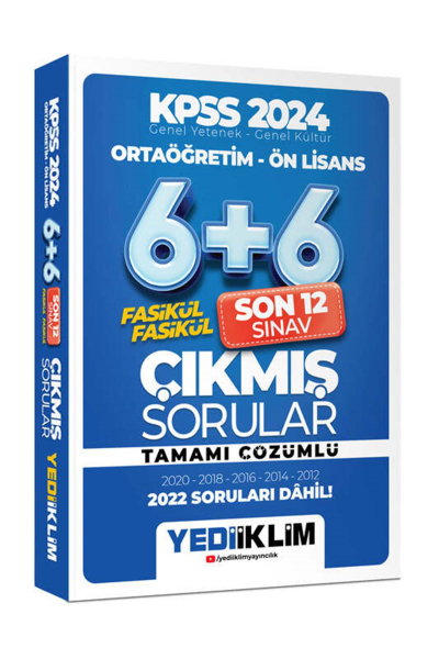 Ortaöğretim - Ön Lisans Fasikül Fasikül Son 12 Sınav Çıkmış Sorular Tamamı Çözümlü (2012-2022) Fotokopi GO - Tüm Sınavlarda Daha İleriye