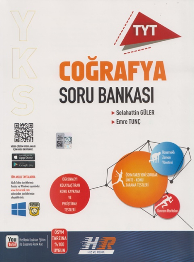 TYT Coğrafya Soru Bankası Hız ve Renk Yayınları Fotokopi GO - Tüm Sınavlarda Daha İleriye