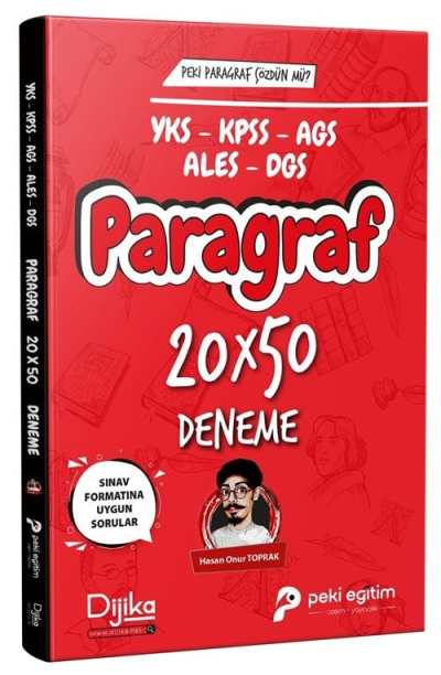 2026 KPSS YKS MEB-AGS ALES DGS Paragraf 20x50 Deneme Dijika Yayınları Fotokopi GO - Tüm Sınavlarda Daha İleriye