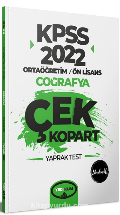 KPSS Ortaöğretim Ön Lisans Genel Kültür Coğrafya Çek Kopart Yaprak Test Fotokopi GO - Tüm Sınavlarda Daha İleriye