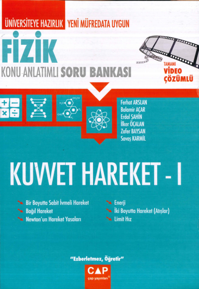 TYT-AYT FİZİK KUVVET HAREKET 1 KONU ANLATIMLI SORU BANKASI Fotokopi GO - Tüm Sınavlarda Daha İleriye