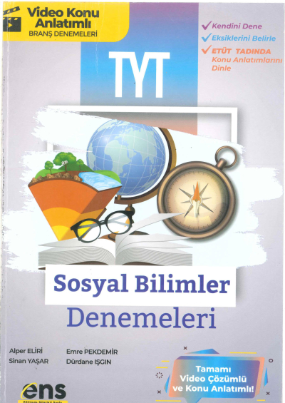 TYT Sosyal Bilimler 12 li Deneme Fotokopi GO - Tüm Sınavlarda Daha İleriye