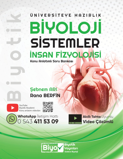 TYT AYT Biyoloji Sistemler İnsan Fizyolojisi Konu Anlatımlı Soru Bankası Biyotik Yayınları Fotokopi GO - Tüm Sınavlarda Daha İleriye