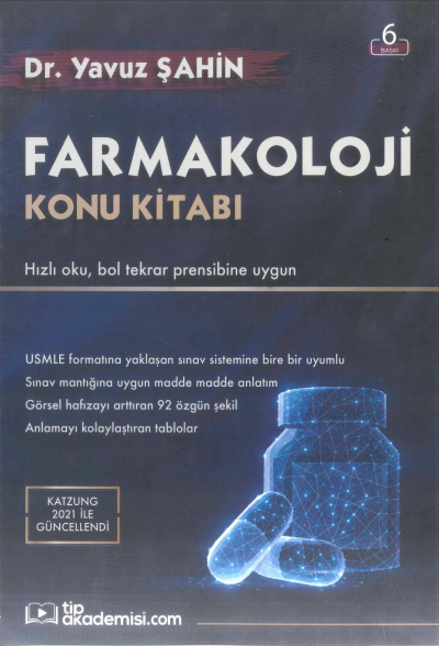 Farmakoloji Konu Kitabı Dr. Yavuz Şahin Tıp Akademisi Fotokopi GO - Tüm Sınavlarda Daha İleriye