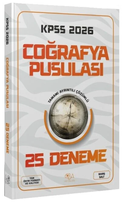 2026 KPSS Coğrafya Pusulası 25 Deneme Çözümlü CBA Yayınları Fotokopi GO - Tüm Sınavlarda Daha İleriye