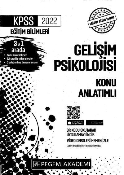 2022 KPSS Eğitim Bilimleri GELİŞİM PSİKOLOJİSİ KONU ANLATIM Fotokopi GO - Tüm Sınavlarda Daha İleriye