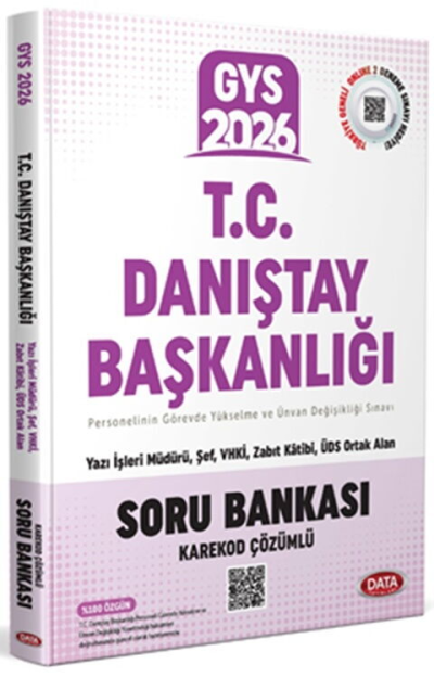 2026 T.C. Danıştay Başkanlığı GYS Soru Bankası Data Yayınları Fotokopi GO - Tüm Sınavlarda Daha İleriye