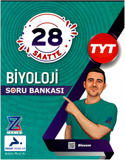 TYT 28 Saatte Biyoloji Soru Bankası PRF Paraf Yayınları Fotokopi GO - Tüm Sınavlarda Daha İleriye