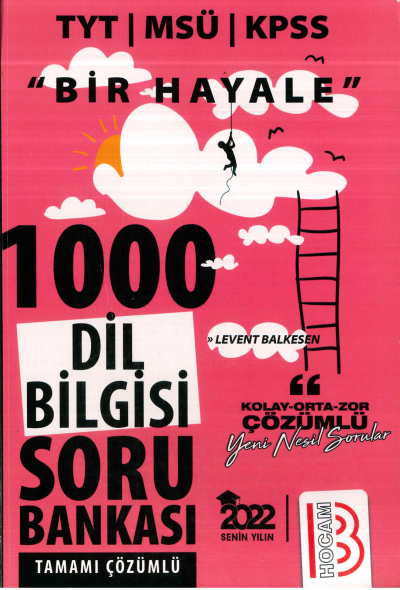 TYT BİR HAYALE 1000 DİL BİLGİSİ SORU BANKASI ÇÖZÜMLÜ Fotokopi GO - Tüm Sınavlarda Daha İleriye