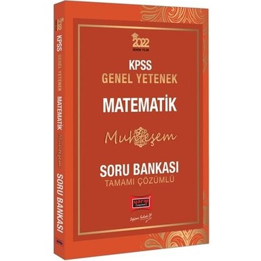 2022 KPSS Genel Yetenek Genel Kültür MUHTEŞEM MATEMATİK Soru Bankası  Fotokopi GO - Tüm Sınavlarda Daha İleriye