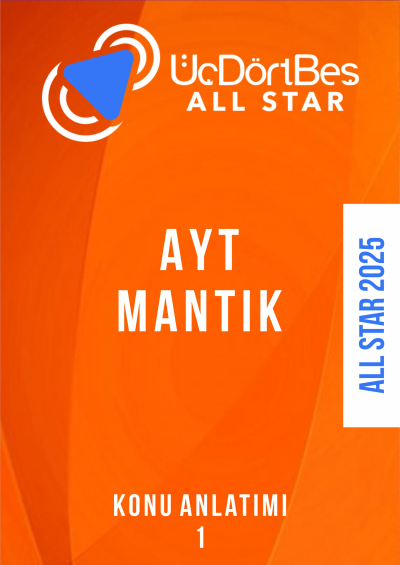 ALL STAR AYT MANTIK Konu Anlatım (1) Fotokopi GO - Tüm Sınavlarda Daha İleriye