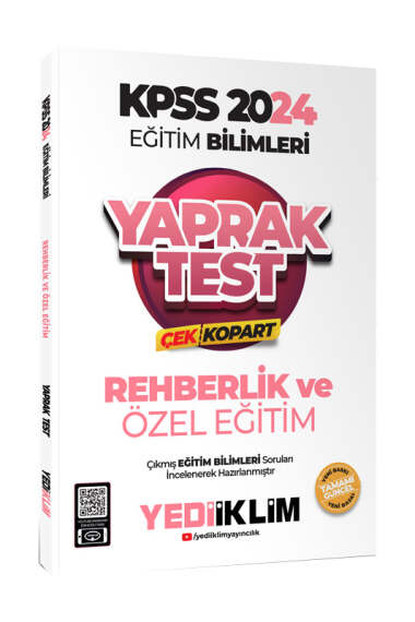 2024 KPSS Eğitim Bilimleri Rehberlik ve Özel Eğitim Çek Kopart Yaprak Test Fotokopi GO - Tüm Sınavlarda Daha İleriye